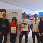 In the picture, you can see one of the Detours guides receiving the sponsorship certificate for the wild goat of Gerês from the Vezeira Foundation.